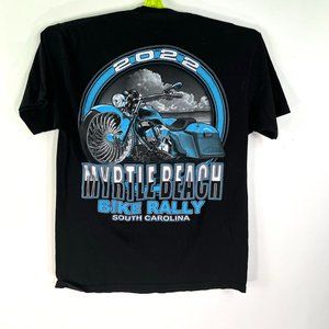 Myrtle Beach Motorcycle Rally 2022 Adult Size M Black Distressed